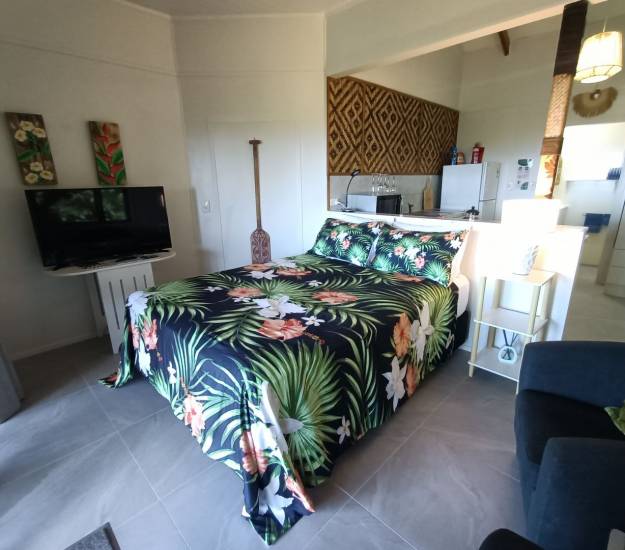 Private Studio with Lagoon View l KUKUPA l Muri Retreat Apartments